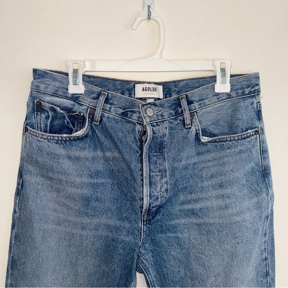 NWOT AGOLDE Riley High Rise Straight Crop in Haven 30 - Picture 5 of 9